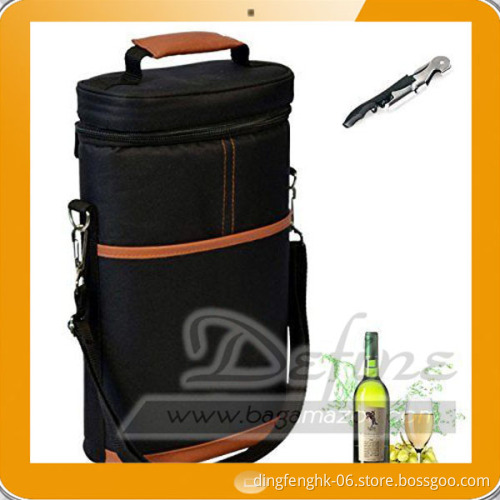 traveling wine bag with 2 bottle